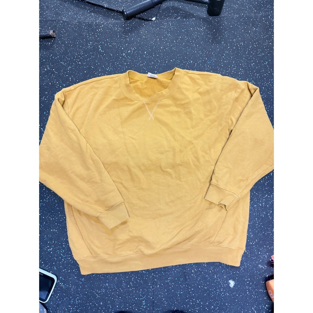 Offline by Aerie Womens Mustard Yellow Oversized Crewneck Sweatshirt XL